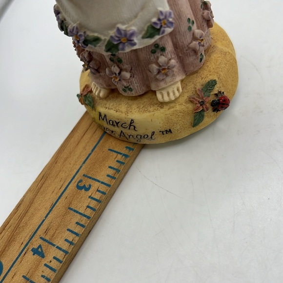 Flower Angel March Violet Figurine Resin 1995 Linda Grayson Collection - Picture 15 of 16
